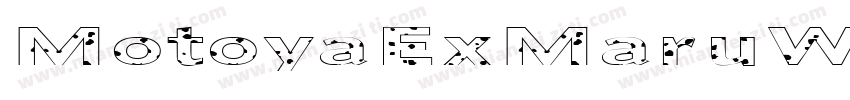 MotoyaExMaruW55 W5mono字体转换
